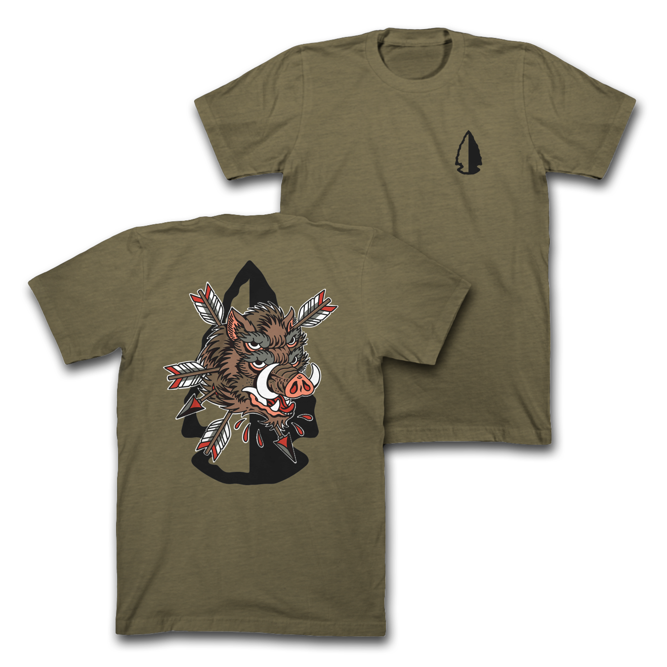 WF HAWG Tee - Mil Green