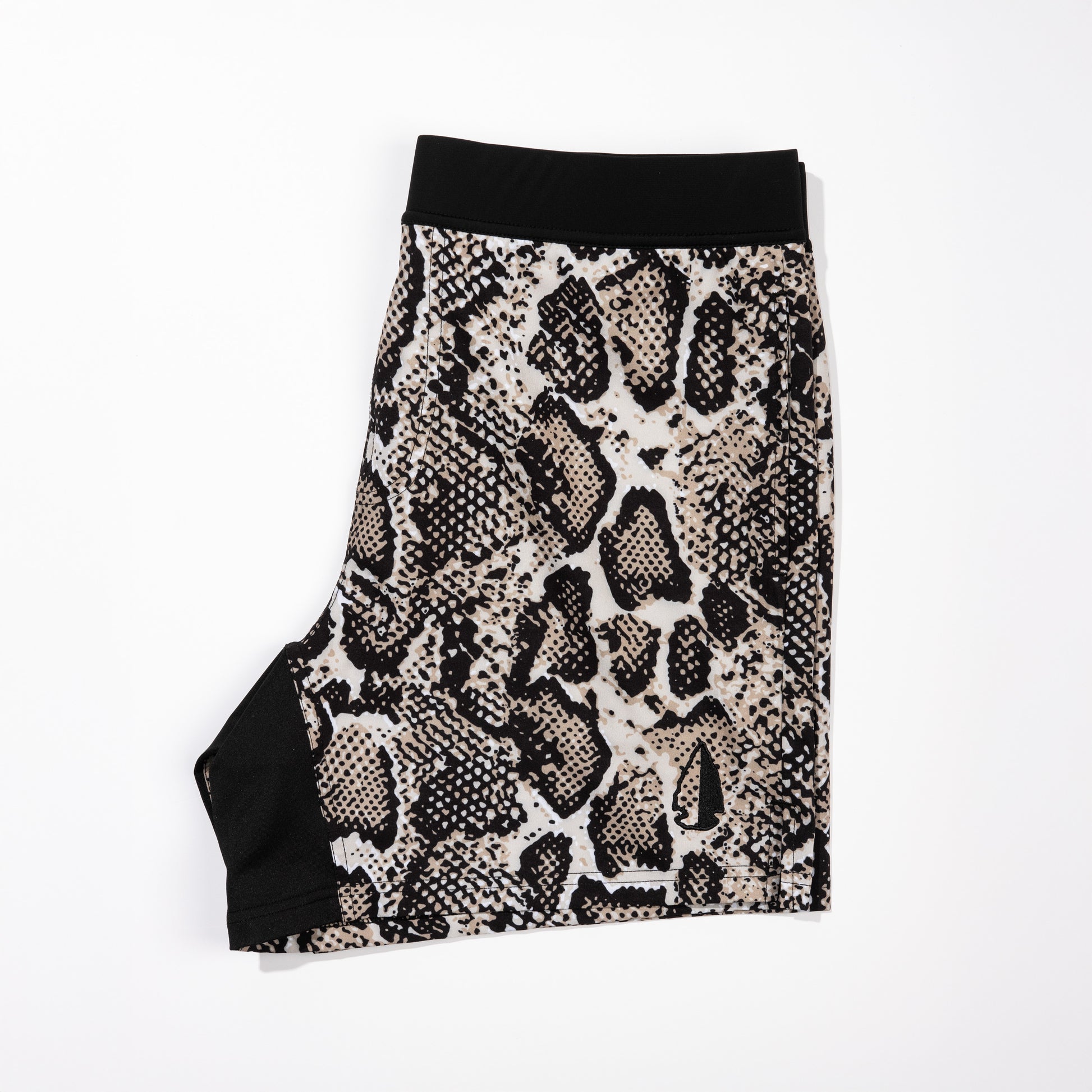 THF Athletic Shorts - White Snake