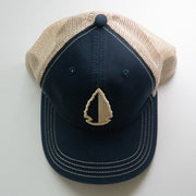 Richardson OSFM Mid Profile Trucker Cap Blue/ Khaki Logo