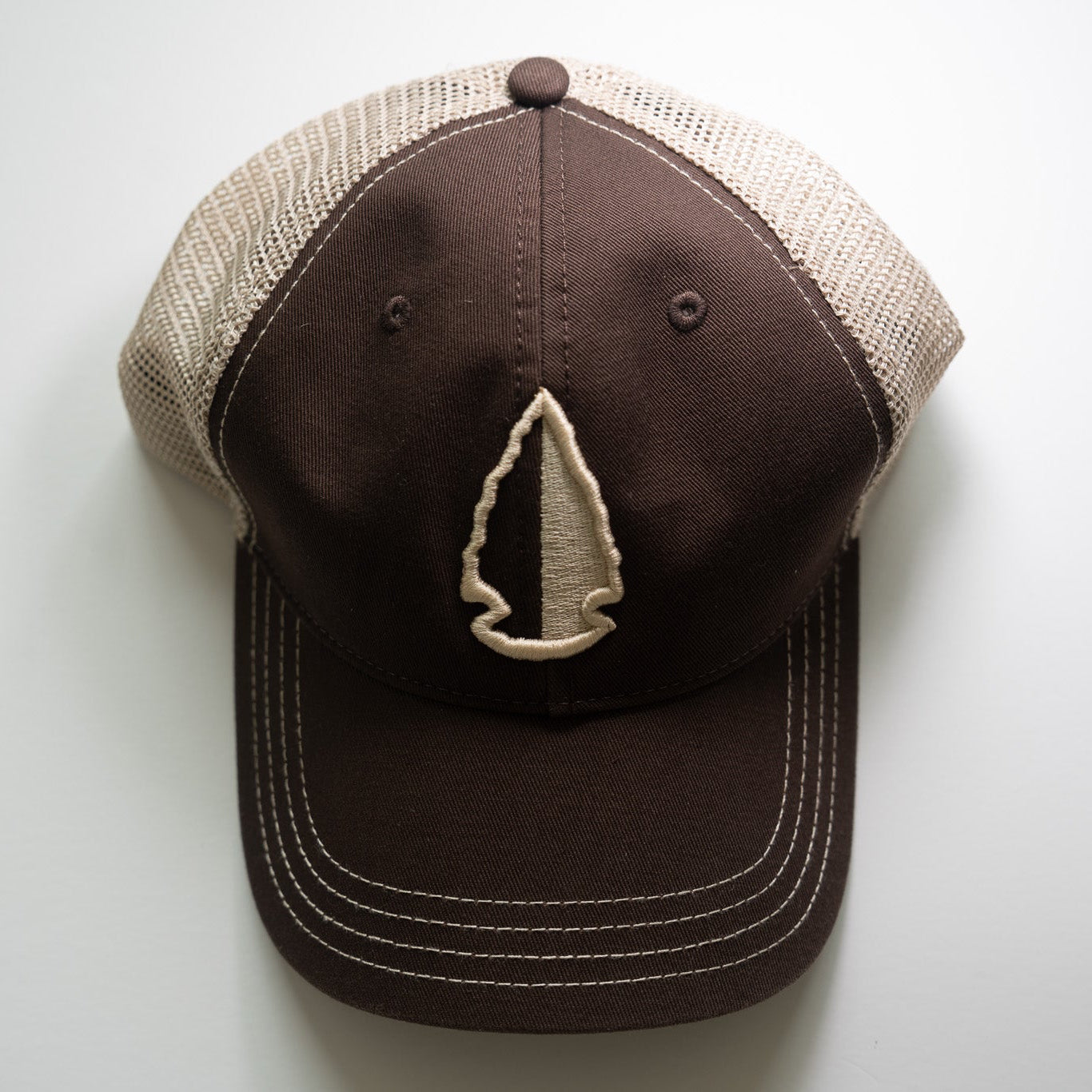 Richardson OSFM Mid Profile Trucker Cap Brown/ Khaki Logo
