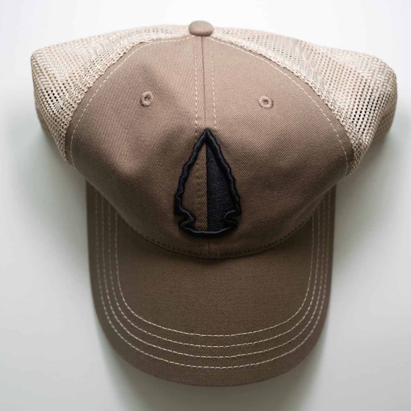 Richardson OSFM Mid Profile Trucker Cap Tan/Black Logo