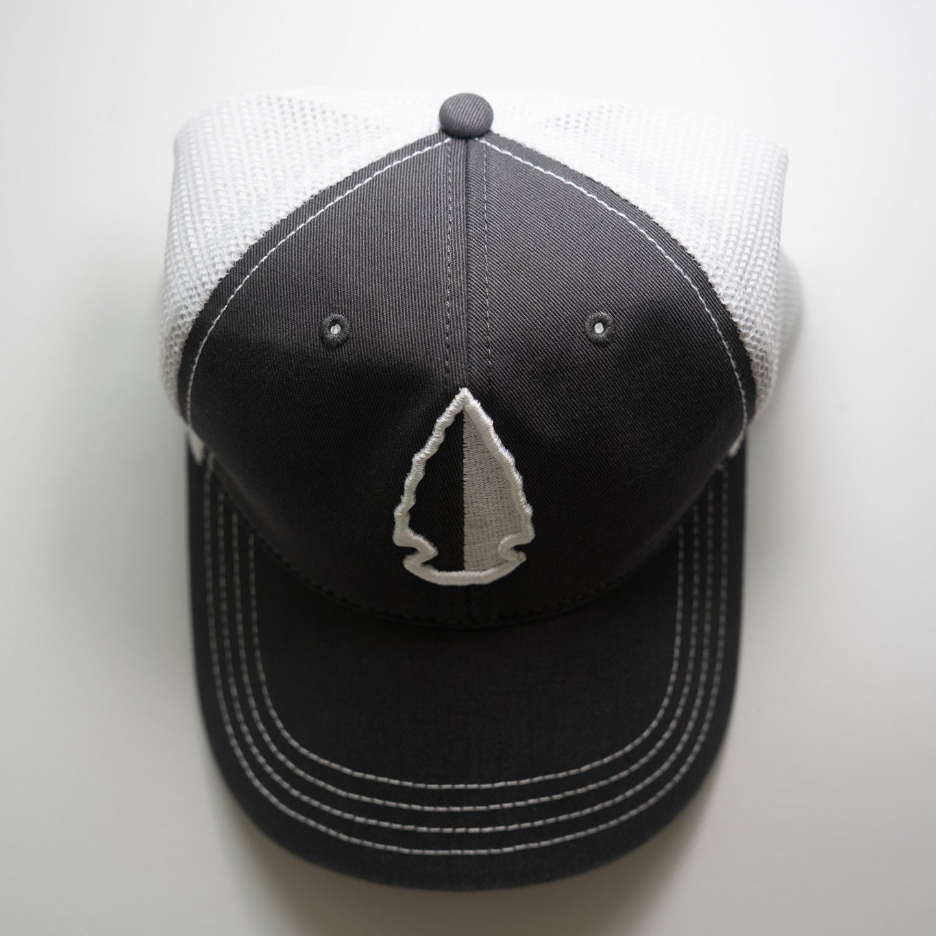 Richardson OSFM Mid Profile Trucker Cap Grey/White Logo