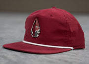 Crimson Trail Richardson Outdoor Rope Cap with premium camo leather patch