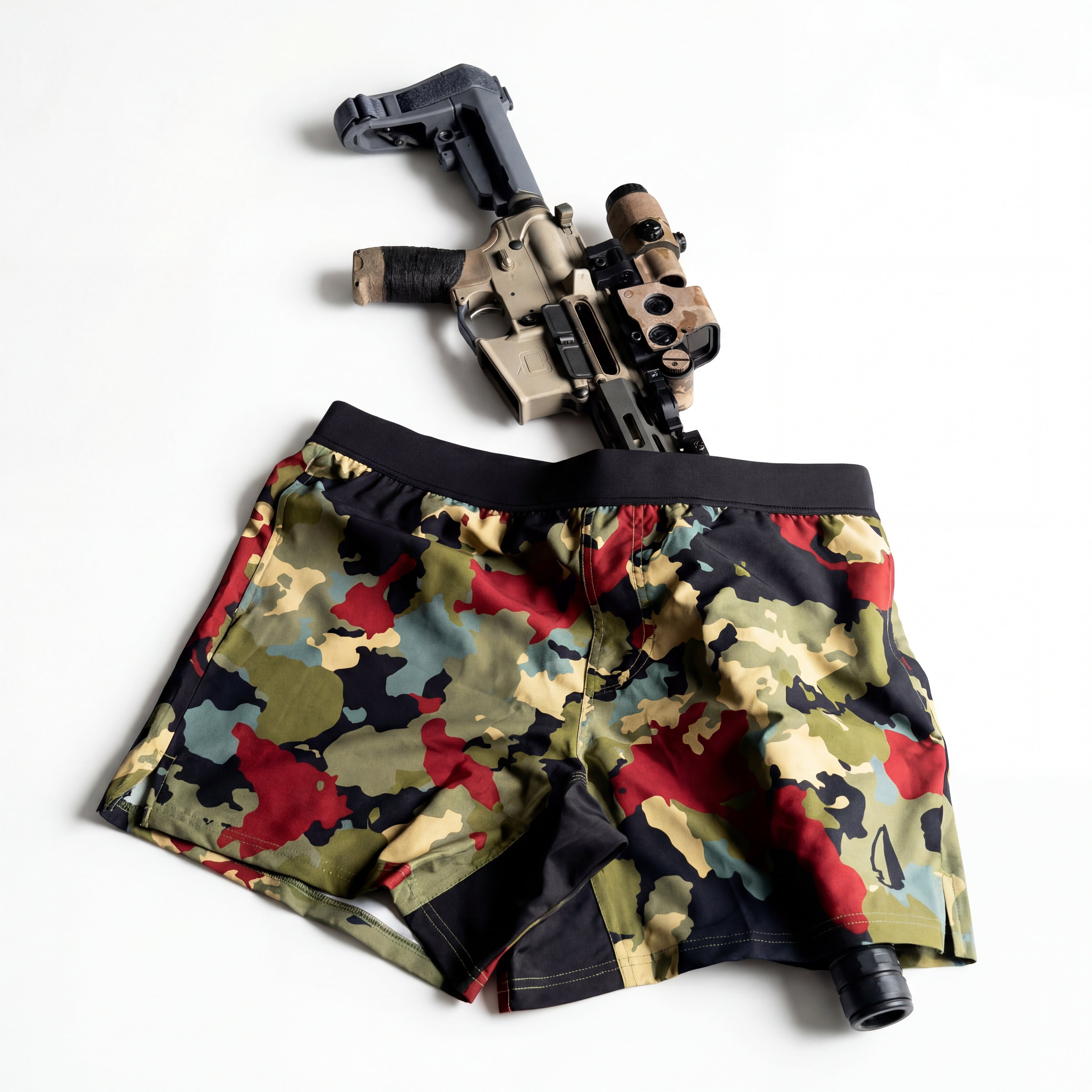 Short Tachuntfish THF homme M camouflage coloré performance athlétique Short Tachuntfish THF homme M camouflage coloré performance athlétique
