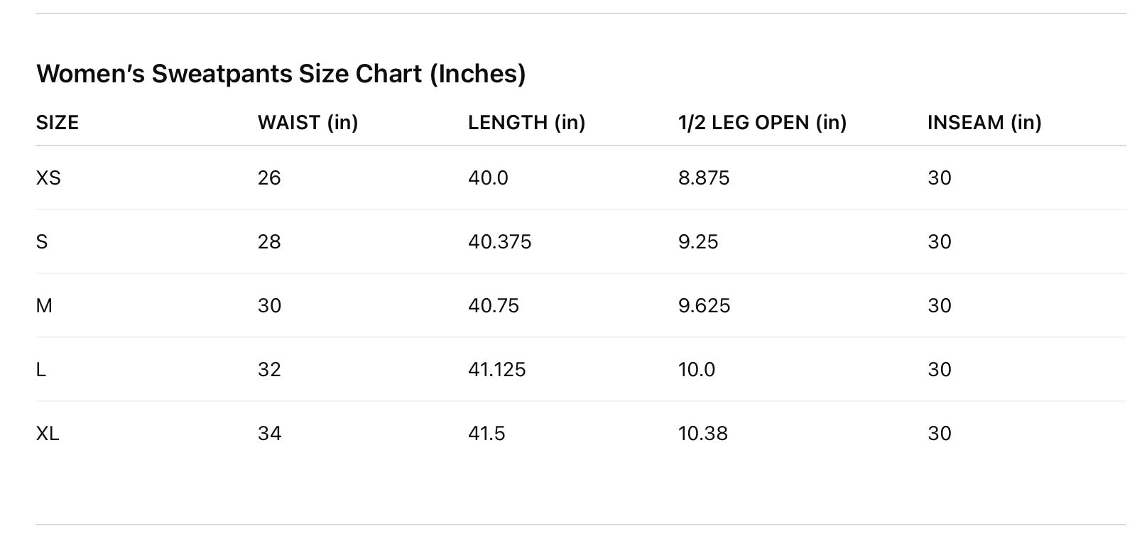 Women's Black Sweat Pant Wide Leg