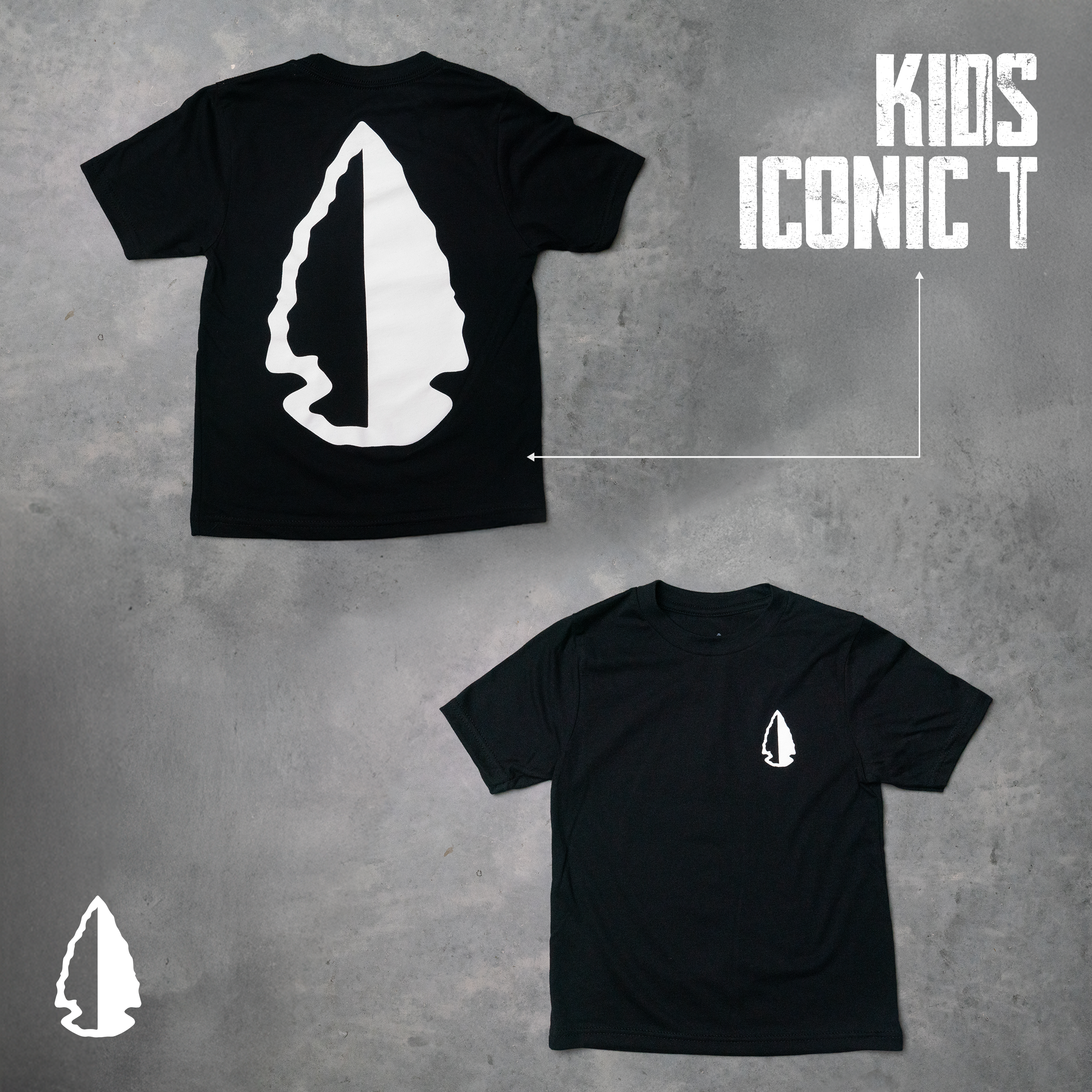 Kids Iconic T Black