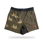 THF Athletic Short Two Tone Wood Topo