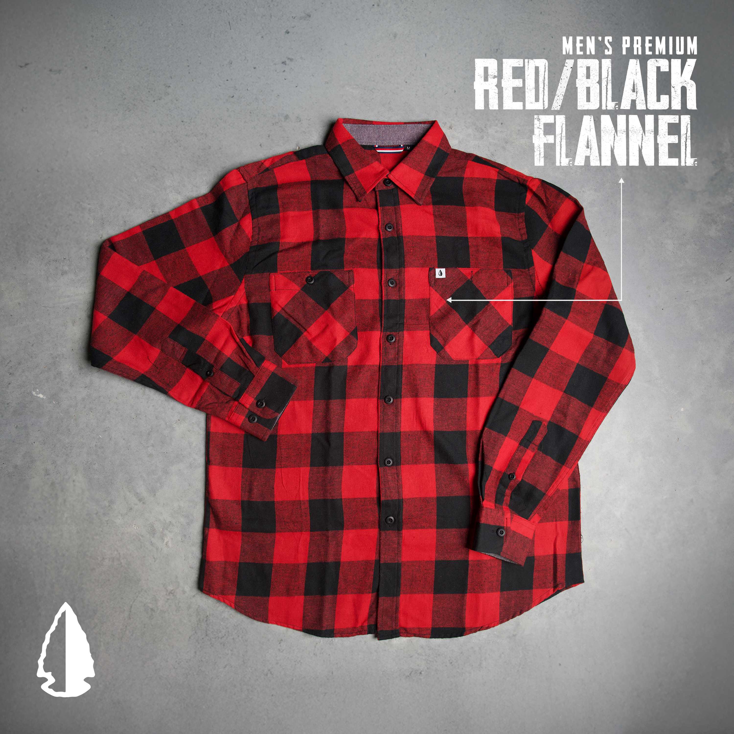 THF Flannel Red/Black