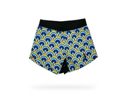 Women's V2 Athletic Shorts - Peacock Feather