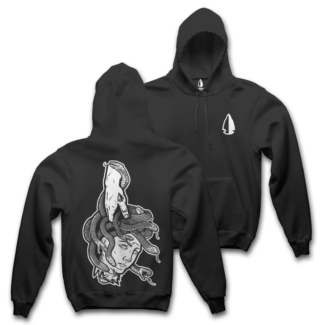 Black Beheaded Hoodie