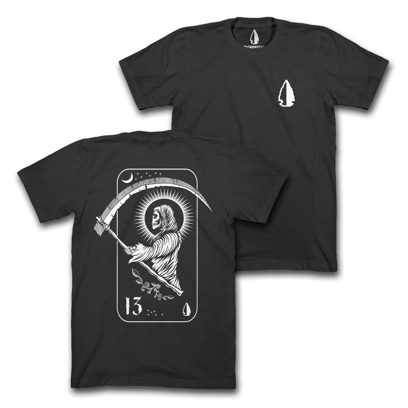 Black/White Reaper 13 Tee