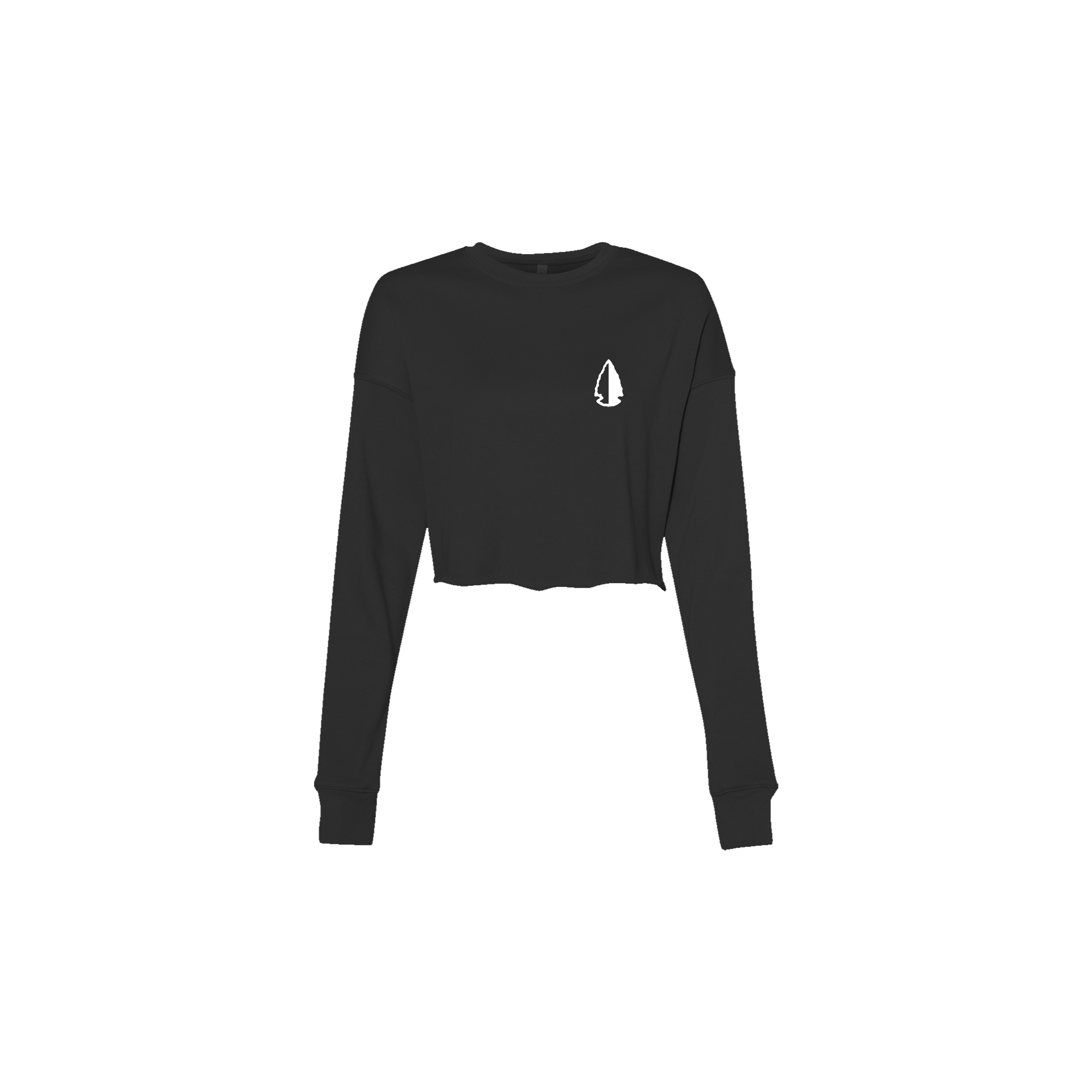 Black L/S Crop Fleece