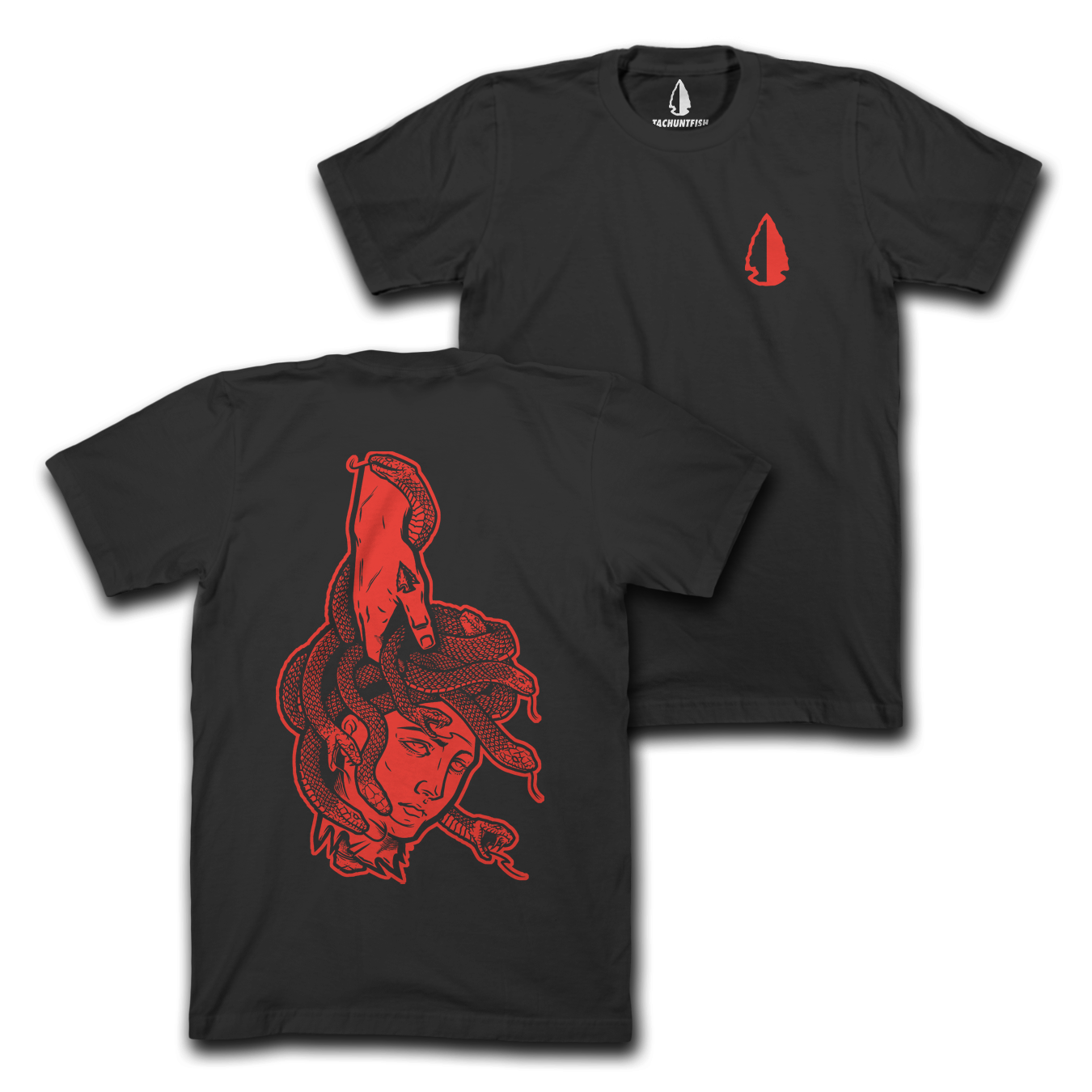 Beheaded Black and Red Tee