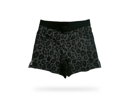 THF Athletic Shorts - Leopard Black DWR